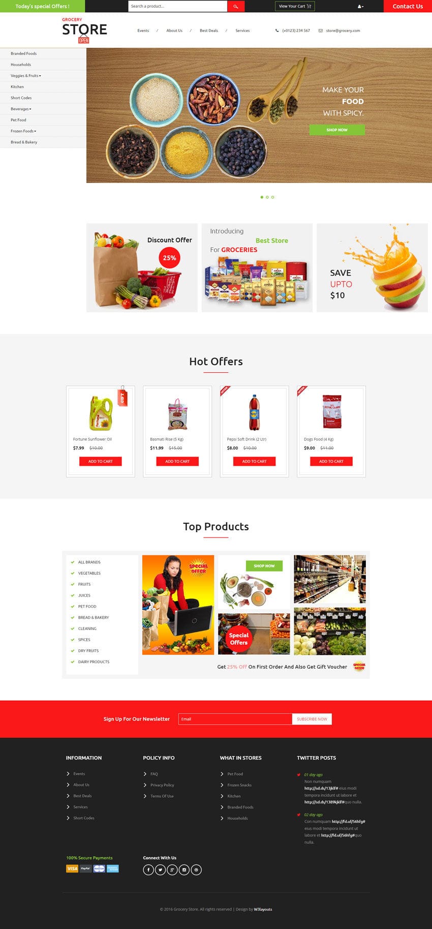 Detail Bootstrap Grocery Template Nomer 11