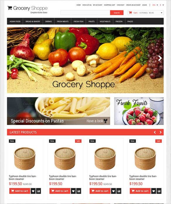 Detail Bootstrap Grocery Template Nomer 12