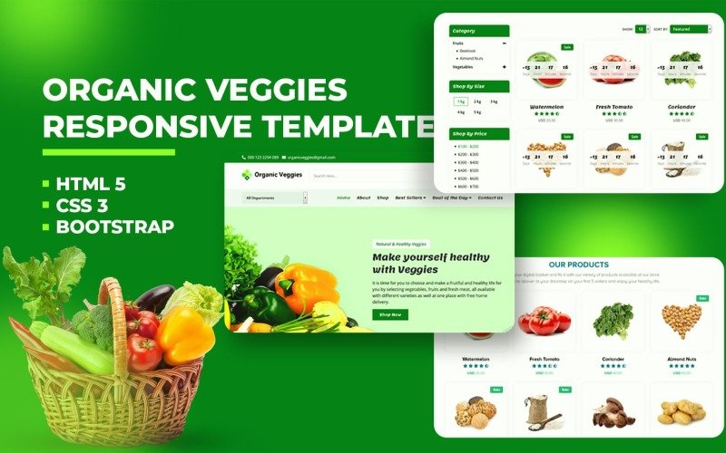 Detail Bootstrap Grocery Template Nomer 16