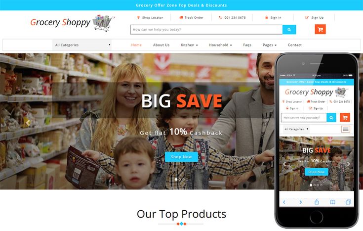 Detail Bootstrap Grocery Template Nomer 17