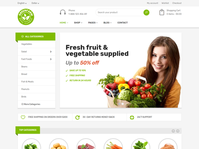 Detail Bootstrap Grocery Template Nomer 25