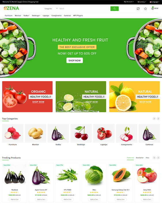 Detail Bootstrap Grocery Template Nomer 31