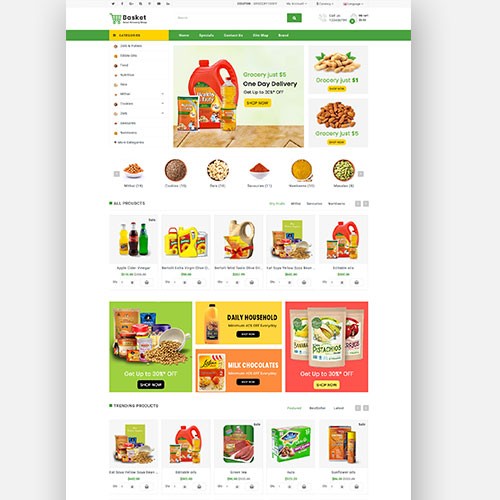 Detail Bootstrap Grocery Template Nomer 33