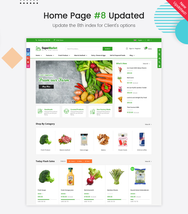 Detail Bootstrap Grocery Template Nomer 35