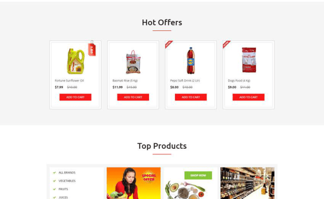 Detail Bootstrap Grocery Template Nomer 40