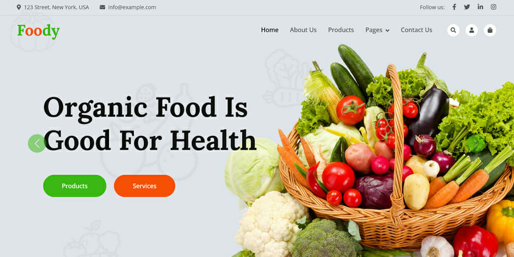 Detail Bootstrap Grocery Template Nomer 42