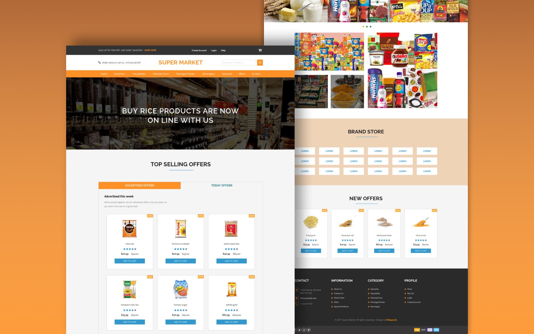 Detail Bootstrap Grocery Template Nomer 44