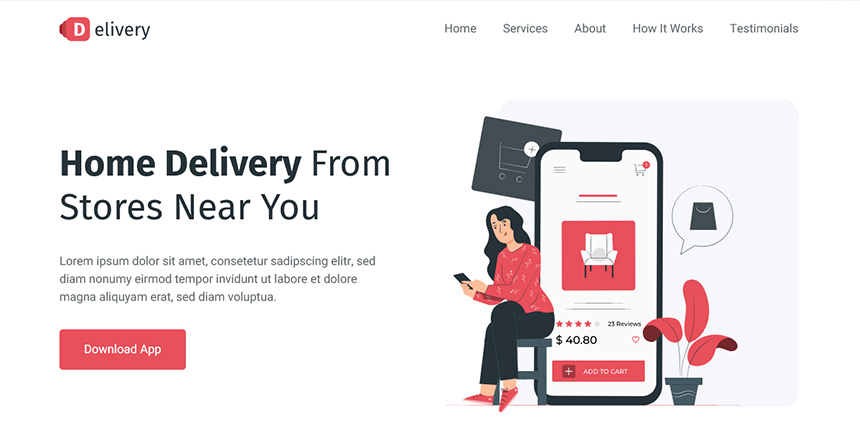 Detail Bootstrap Grocery Template Nomer 46