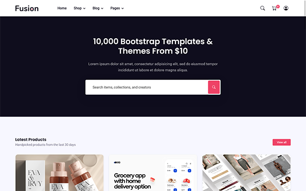 Detail Bootstrap Grocery Template Nomer 50