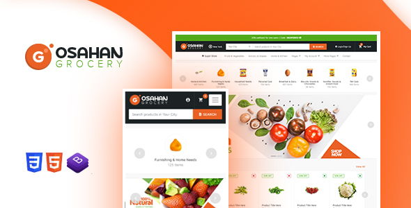 Detail Bootstrap Grocery Template Nomer 8