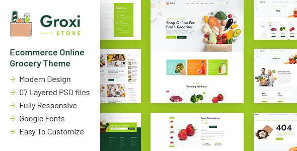 Detail Bootstrap Grocery Template Nomer 9