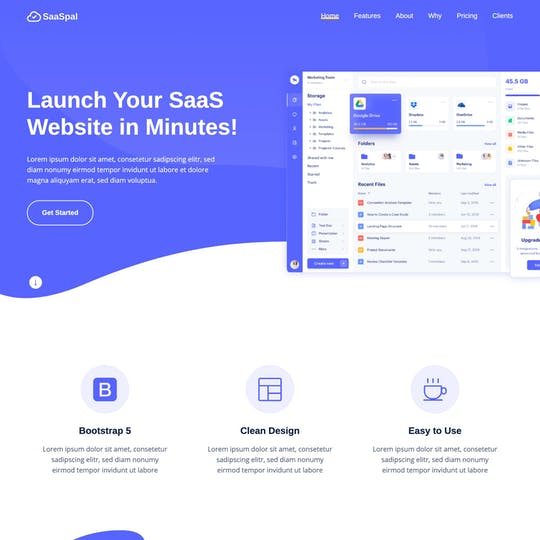 Detail Bootstrap Html Template Nomer 16