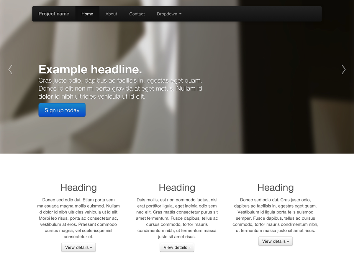 Detail Bootstrap Html Template Nomer 22