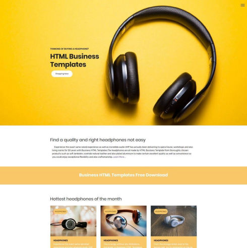 Detail Bootstrap Html Template Nomer 31