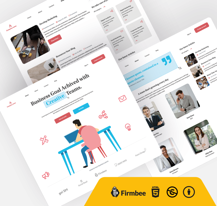 Detail Bootstrap Html Template Nomer 44