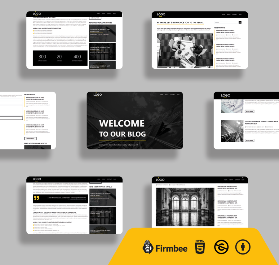 Detail Bootstrap Html Template Nomer 9