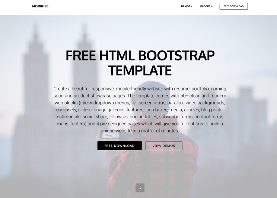 Detail Bootstrap Html Template Nomer 10