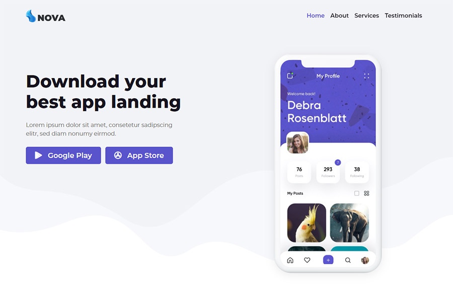 Detail Bootstrap Landing Page Template Nomer 43