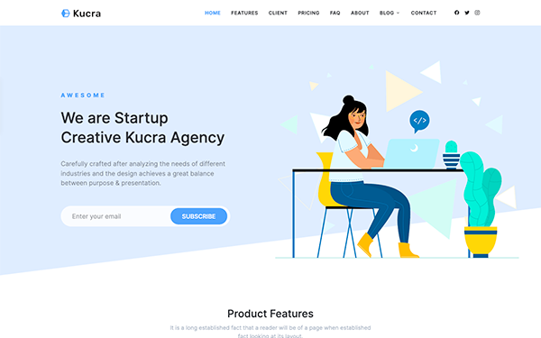 Detail Bootstrap Landing Page Template Nomer 48