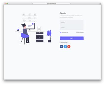 Detail Bootstrap Login Template Nomer 18