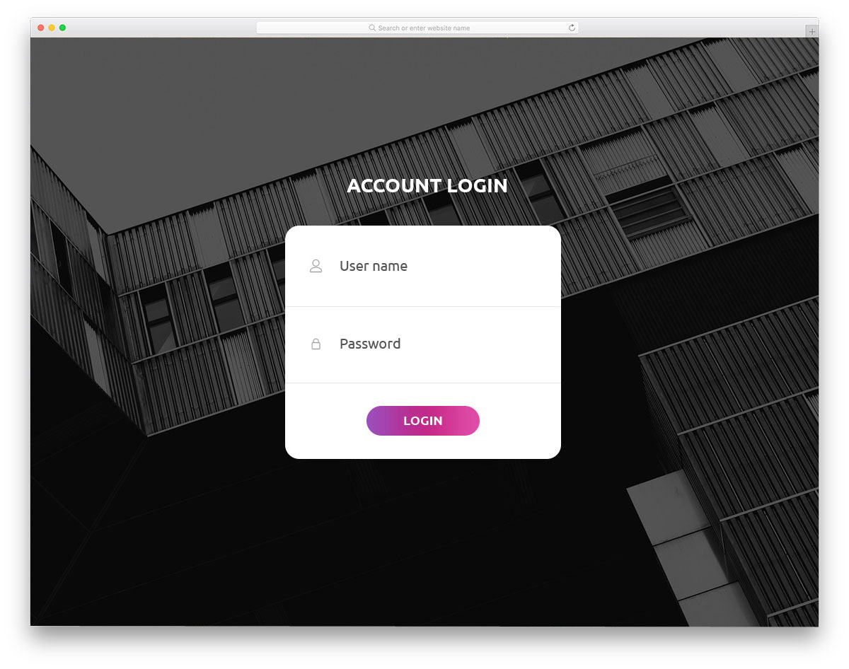 Detail Bootstrap Login Template Nomer 3