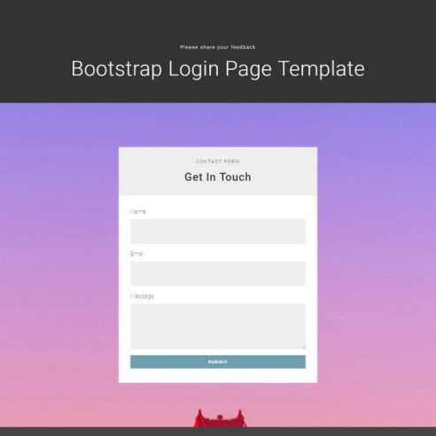 Detail Bootstrap Login Template Nomer 21