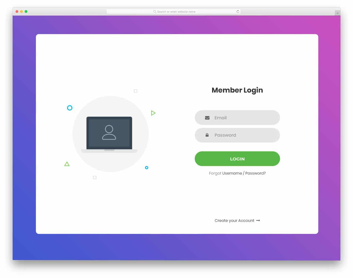 Detail Bootstrap Login Template Nomer 27