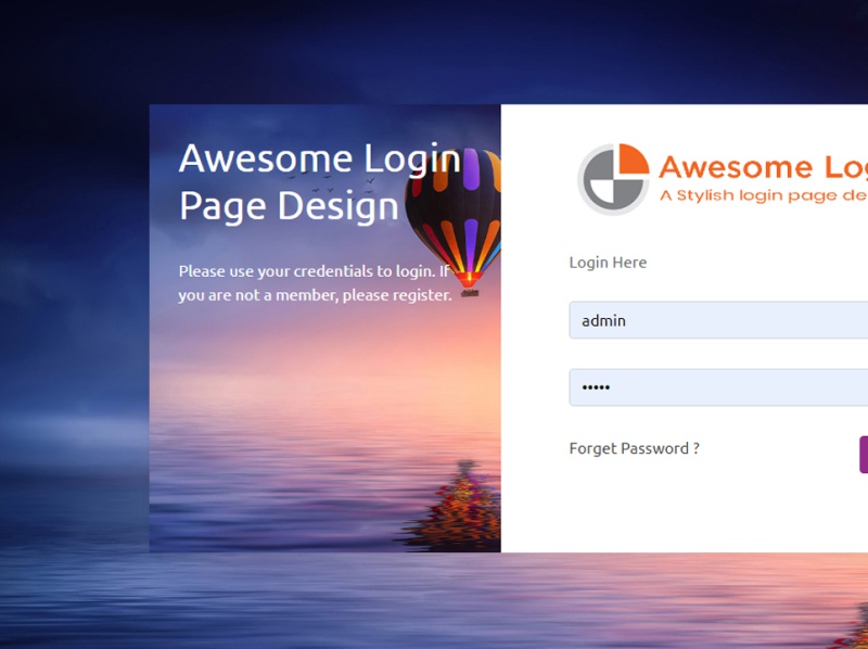 Detail Bootstrap Login Template Nomer 39