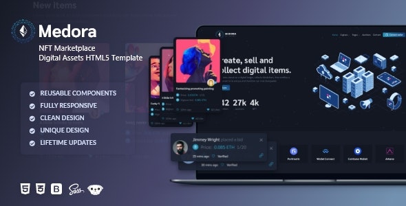 Detail Bootstrap Marketplace Template Free Nomer 24
