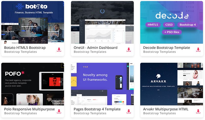 Detail Bootstrap Marketplace Template Free Nomer 3