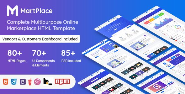 Detail Bootstrap Marketplace Template Free Nomer 52