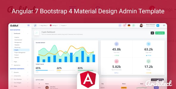 Detail Bootstrap Material Design Admin Template Free Download Nomer 28