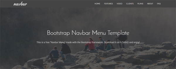 Detail Bootstrap Menu Bar Template Nomer 47