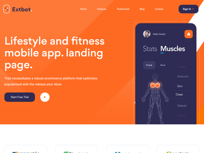 Detail Bootstrap Mobile Template Nomer 52