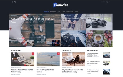 Detail Bootstrap News Template Nomer 21