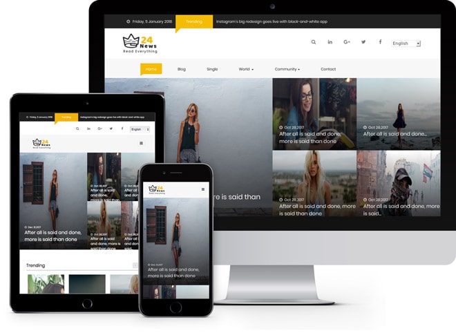 Detail Bootstrap News Template Nomer 35