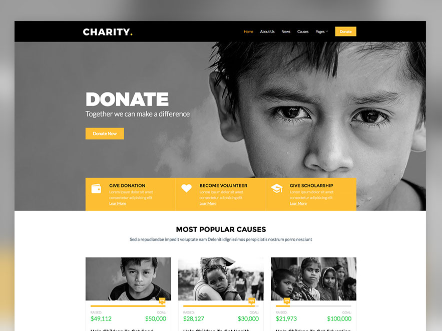 Bootstrap Non Profit Template - KibrisPDR