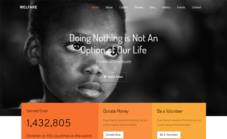 Detail Bootstrap Non Profit Template Nomer 12