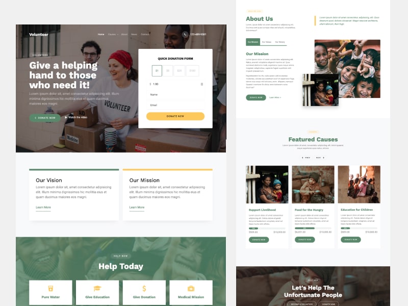 Detail Bootstrap Non Profit Template Nomer 48