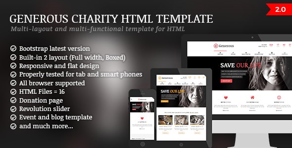 Detail Bootstrap Non Profit Template Nomer 52