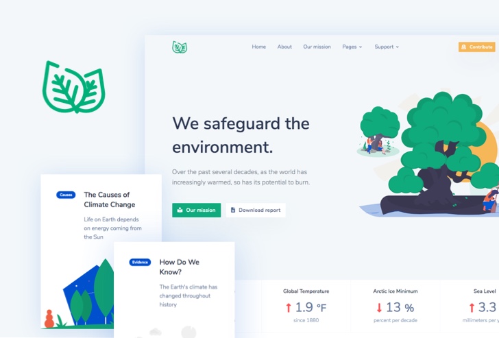 Detail Bootstrap Non Profit Template Nomer 7