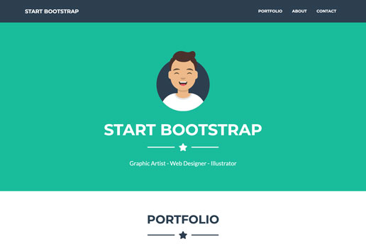 Download Bootstrap One Page Template Nomer 10