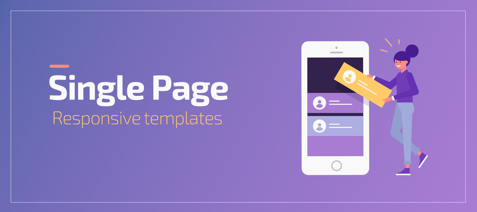 Detail Bootstrap One Page Template Nomer 12