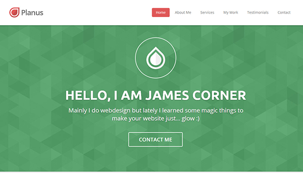 Detail Bootstrap One Page Template Nomer 13