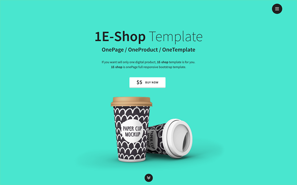 Detail Bootstrap One Page Template Nomer 47