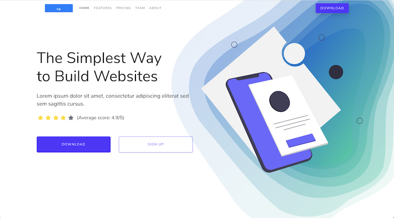 Download Bootstrap One Page Template Nomer 49