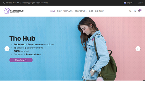 Detail Bootstrap Online Store Template Free Nomer 29