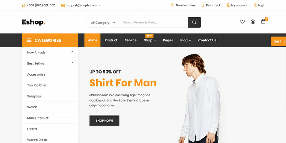 Detail Bootstrap Online Store Template Free Nomer 34