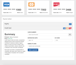 Detail Bootstrap Payment Page Template Nomer 24