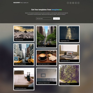 Detail Bootstrap Photo Gallery Template Free Nomer 27